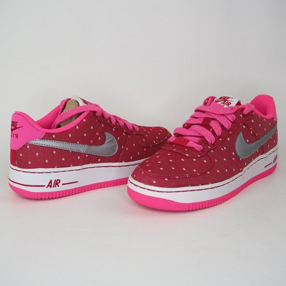 Nike Air Force 1 GS Girls Shoes Dark Red - Picture 8 of 12